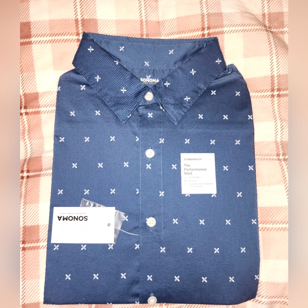 Nwt blue Sonoma mens dress shirt